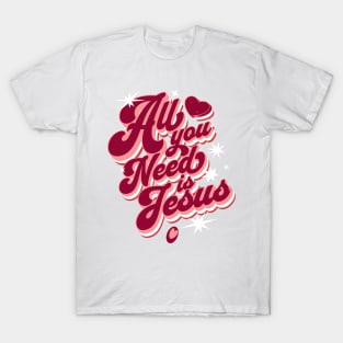 All You Need Is Jesus Retro T-Shirt